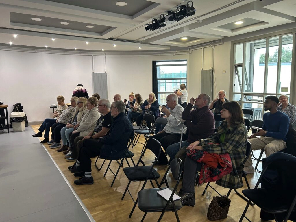 Audience members in The Gasyard Centre
