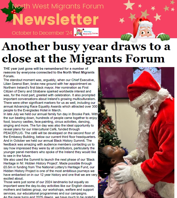 October to december 2024 newsletter