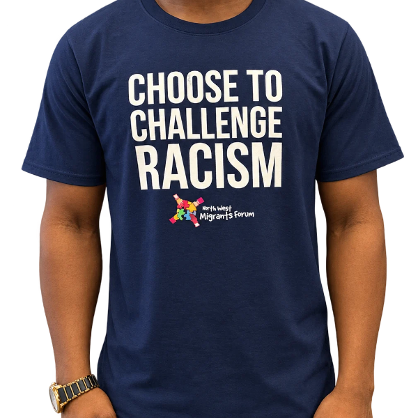 Choose to Challenge Racism – Blue T-Shirt