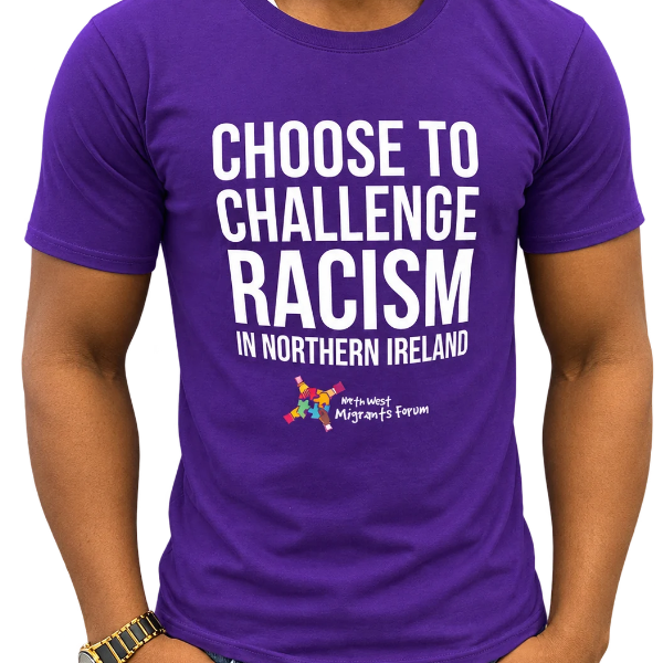 Choose to Challenge Racism – Purple T-Shirt